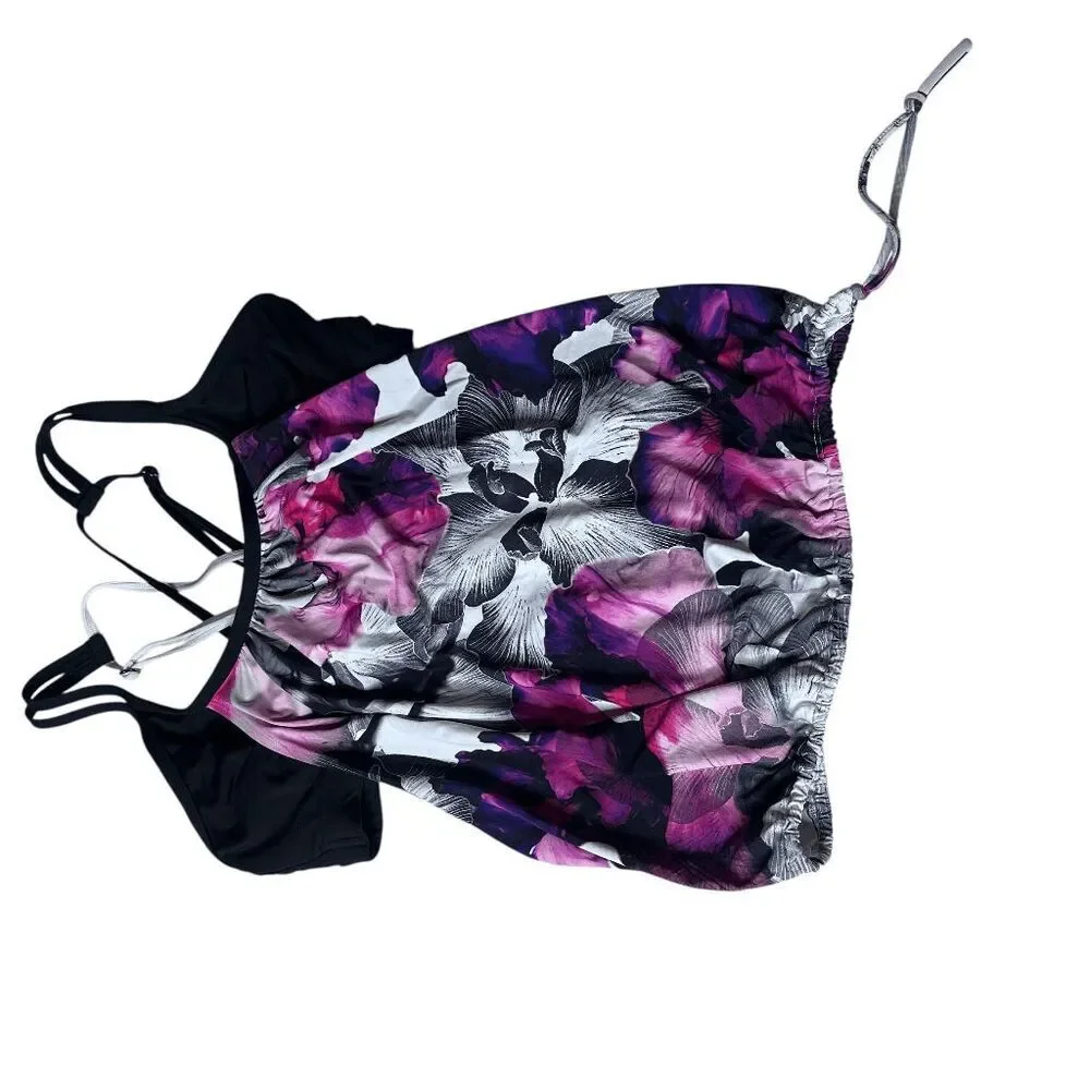Calia by Carrie Underwood swim tankini Large